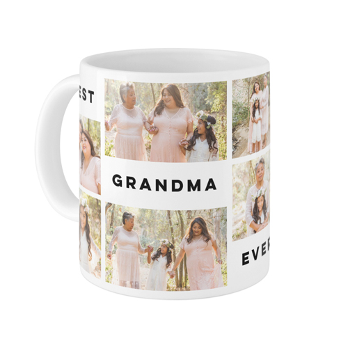 Gallery Of Seven Text Mug, White, , 11oz, Multicolor, multi