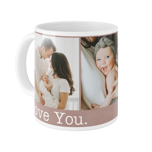 Love You Mug, White,  , 11oz, Brown