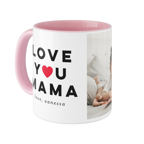 Modern Love You Mug, Pink,  , 11oz, Red