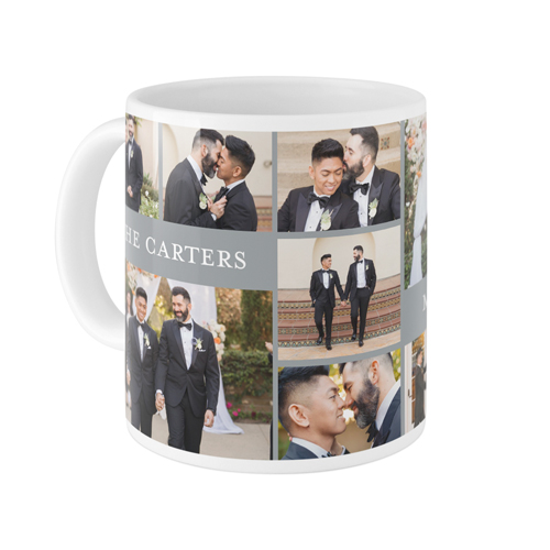 Gallery of Twelve Text Mug, White, , 11oz, Multicolor, multi