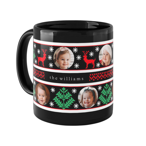 Holiday Sweater Mug, Black,  , 11oz, Black