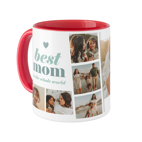 Best Mom Filmstrip Mug, Red,  , 11oz, Blue