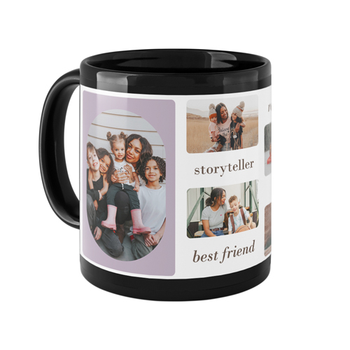 Traits of the Best Mug, Black,  , 11oz, Purple