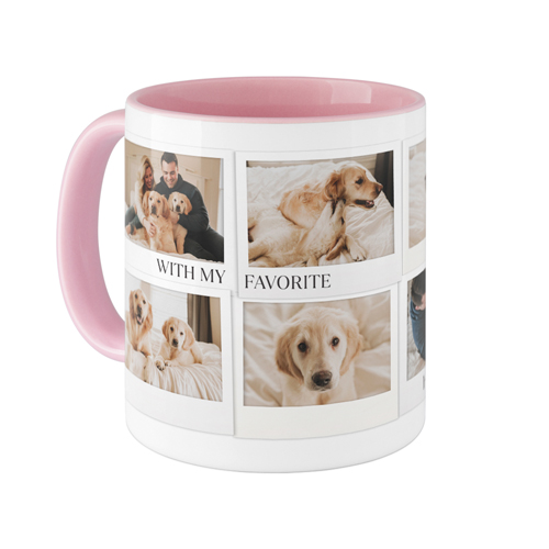 Photo Memories Mug, Pink,  , 11oz, White