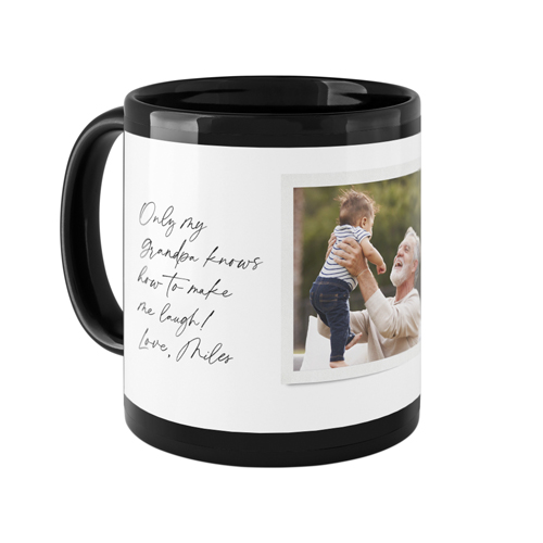 Sentimental Note Frames Mug, Black, , 11oz, White, white