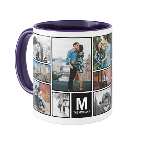 Pictogram Mug, Blue,  , 11oz, Black