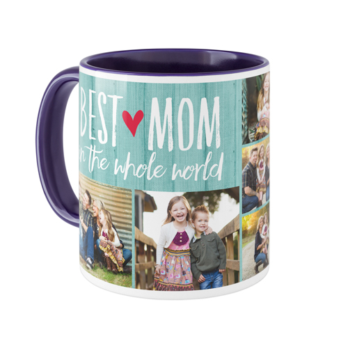Best Mom Mug, Blue,  , 11oz, Blue