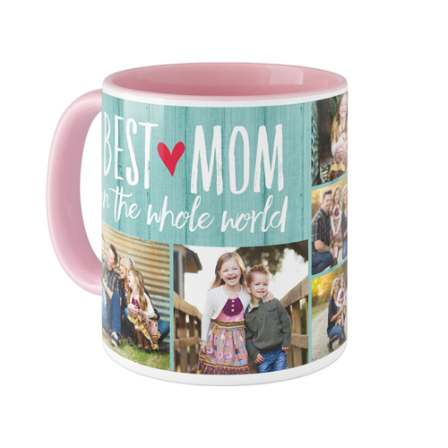 Best Mom Mug, Pink,  , 11oz, Blue