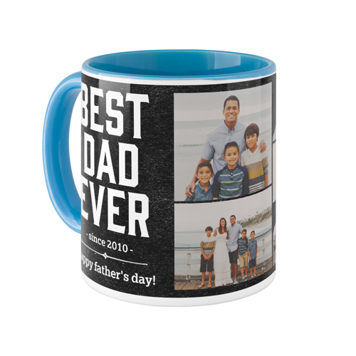Best Dad Mug, Light Blue, , 11oz, Black, black