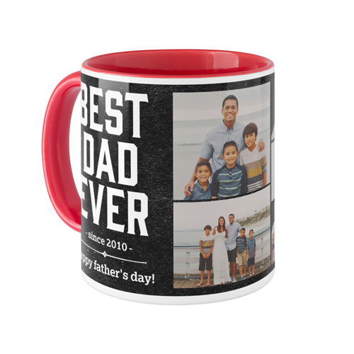 Best Dad Mug, Red,  , 11oz, Black