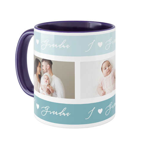 I Heart Grandma Mug, Blue,  , 11oz, Blue