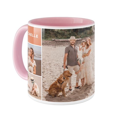 Monogram Memories Mug, Pink,  , 11oz, Blue