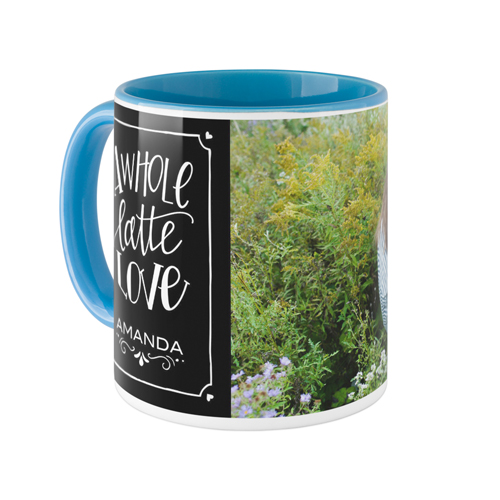 Whole Latte Love Mug, Light Blue,  , 11oz, Black