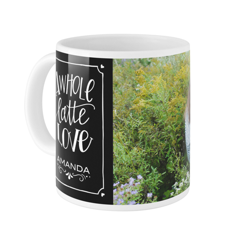 Whole Latte Love Mug, White,  , 11oz, Black