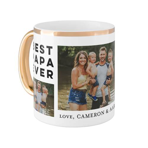 Custom Mugs With Gold Accents