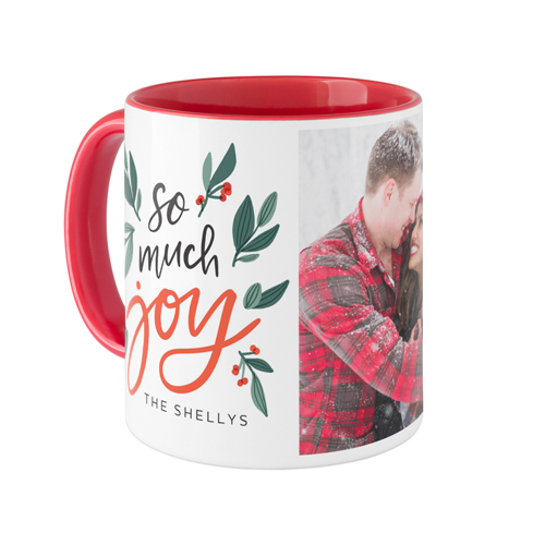 So Much Joy Mug, Red,  , 11oz, Red