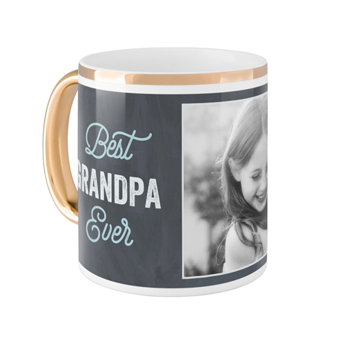 Being The Best Mug, Gold Handle,  , 11oz, Gray