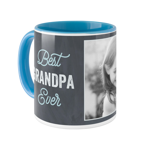 Being The Best Mug, Light Blue, , 11oz, Gray, charcoal