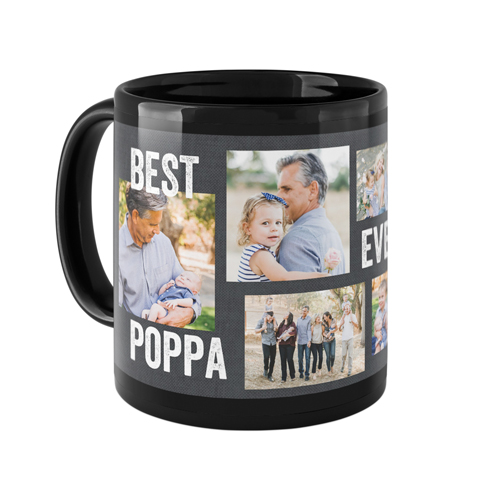 Best Ever Collage Mug, Black,  , 11oz, Gray