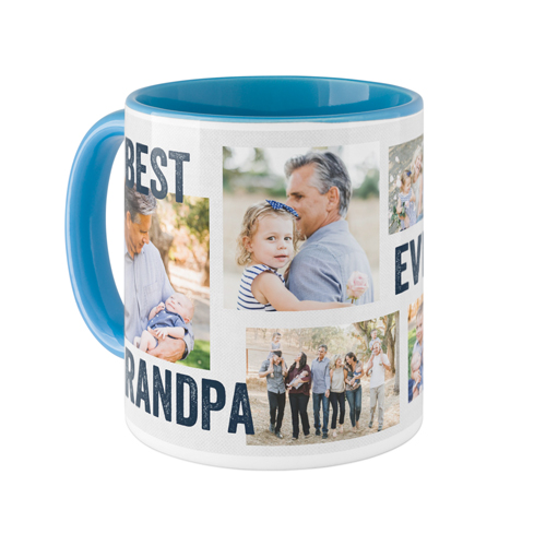 Best Ever Collage Mug, Light Blue,  , 11oz, Gray