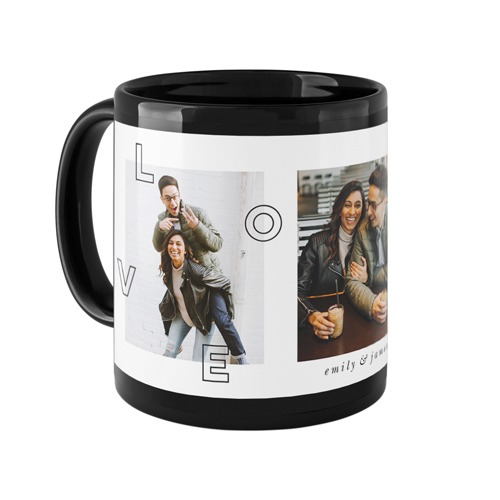 Love You All Over Mug, Black,  , 11oz, White