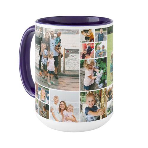 Gallery Collage Mug, Blue,  , 15oz, Multicolor