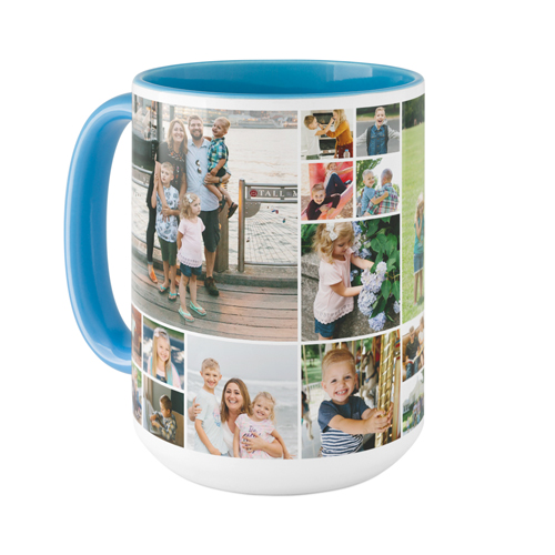Gallery Collage Mug, Light Blue, , 15oz, Multicolor, Multi