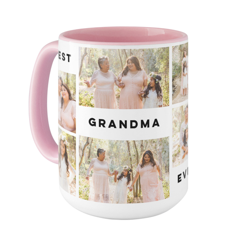 Gallery Of Seven Text Mug, Pink,  , 15oz, Multicolor