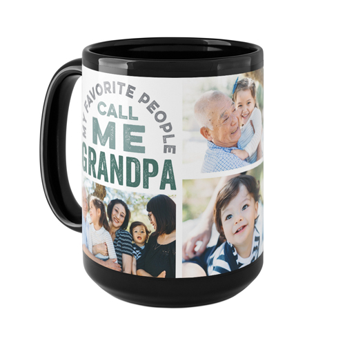 My Favorite People Arch Mug, Black, , 15oz, Blue, lake