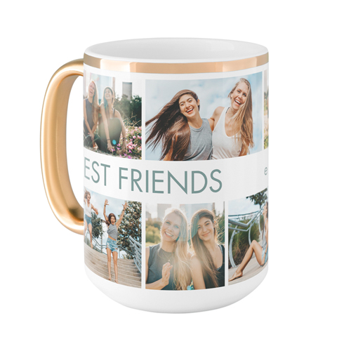 Gallery of Eight Banner Mug, Gold Handle, , 15oz, Multicolor, multi