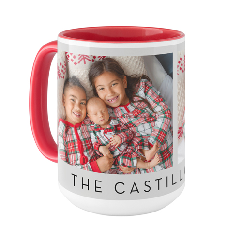 Gallery of Two Banner Mug, Red, , 15oz, Multicolor, multi