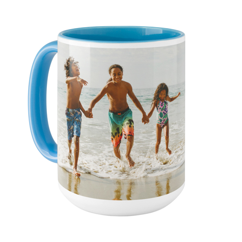 Family Gallery Mug, Light Blue, , 15oz, Multicolor, multi