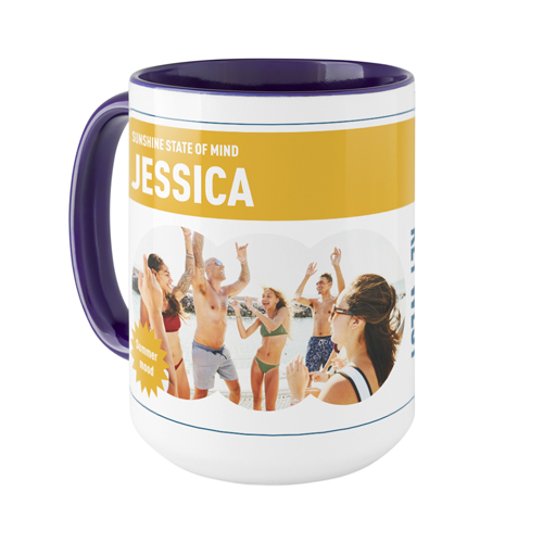 Epic Memory Mug, Blue, , 15oz, White, white