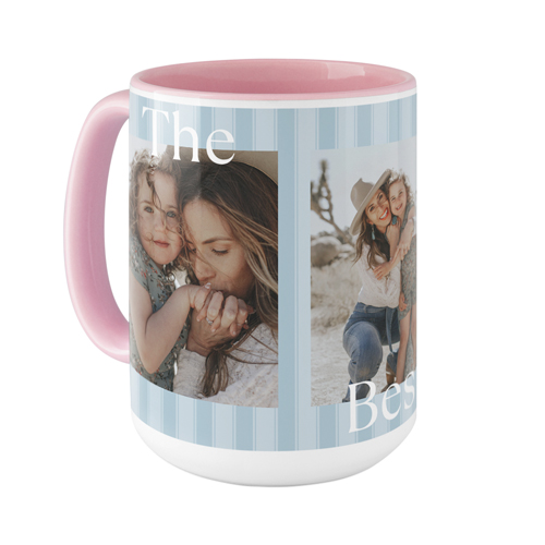 The Best Mom Mug, Pink, , 15oz, Blue, celeste