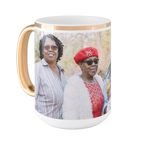 Photo Gallery Mug, Gold Handle, , 15oz, Multicolor, Multi