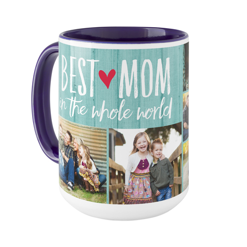 Best Mom Mug, Blue,  , 15oz, Blue