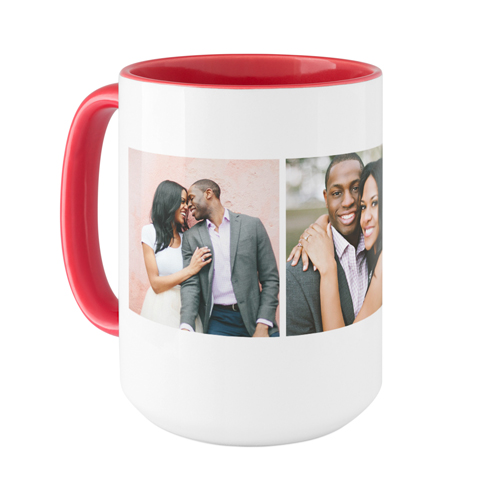 Classic Trio Mug, Red,  , 15oz, White