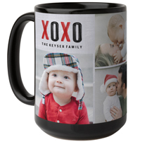 xoxo collage mug
