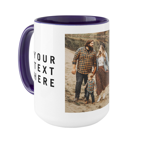 Gallery of Two Text Mug, Blue,  , 15oz, Multicolor