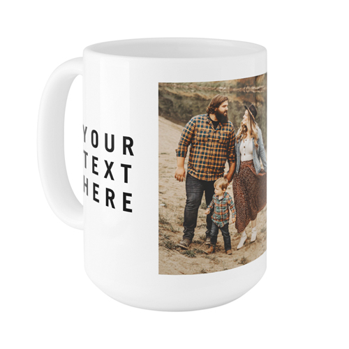 Gallery of Two Text Mug, White,  , 15oz, Multicolor