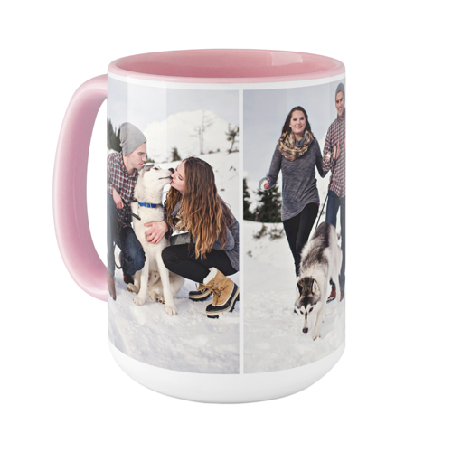 Pets Gallery of Three Mug, Pink,  , 15oz, Multicolor