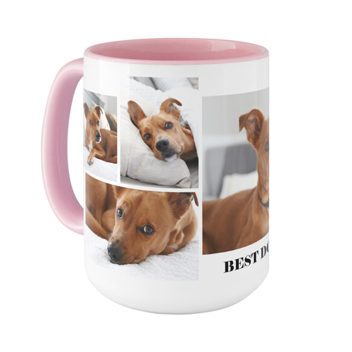 Gallery of Six Pets Mug, Pink,  , 15oz, Multicolor