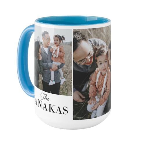 Gallery of Three Text Mug, Light Blue,  , 15oz, Multicolor