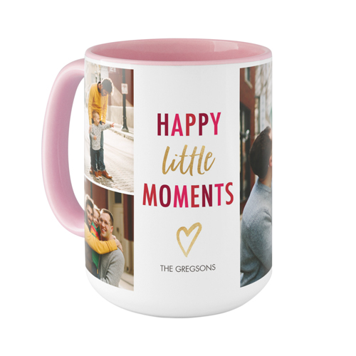 Little Heart Moments Mug, Pink,  , 15oz, White