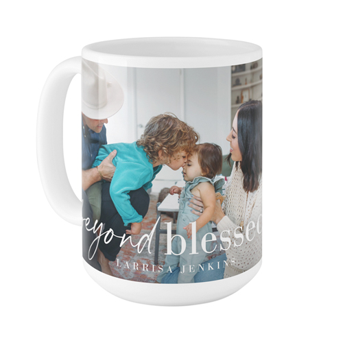 Simply Beyond Blessed Mug, White,  , 15oz, White