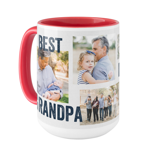 Best Ever Collage Mug, Red,  , 15oz, Gray