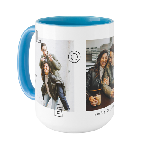 Wedding Anniversary Blue Mugs