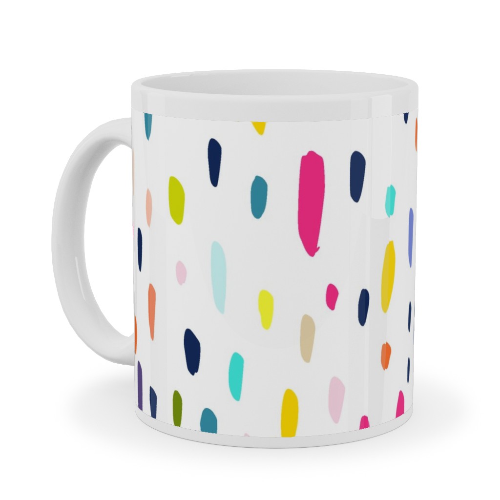 Summer Beach Party - Multi Ceramic Mug, White,  , 11oz, Multicolor