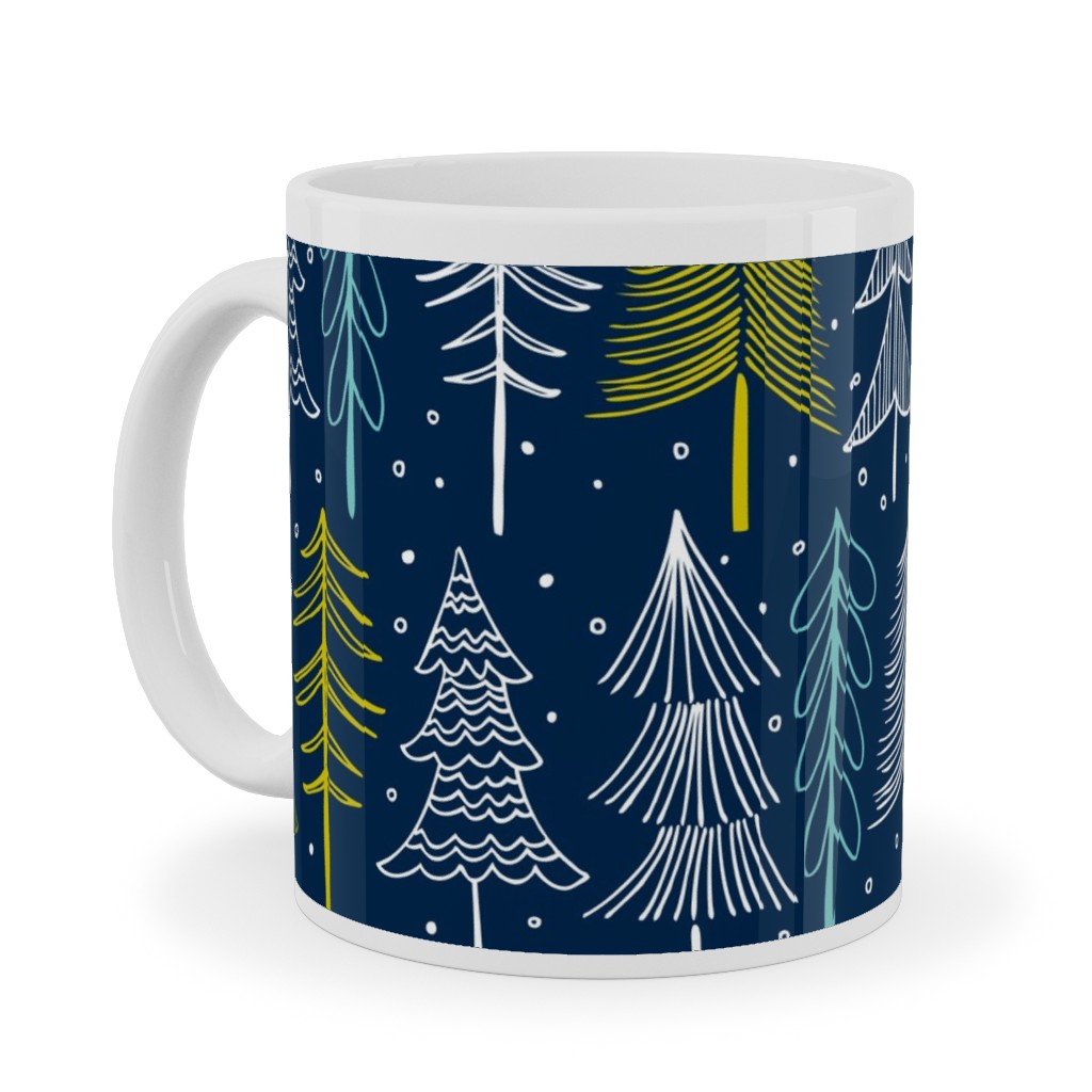 Blue Christmas Tree Mug