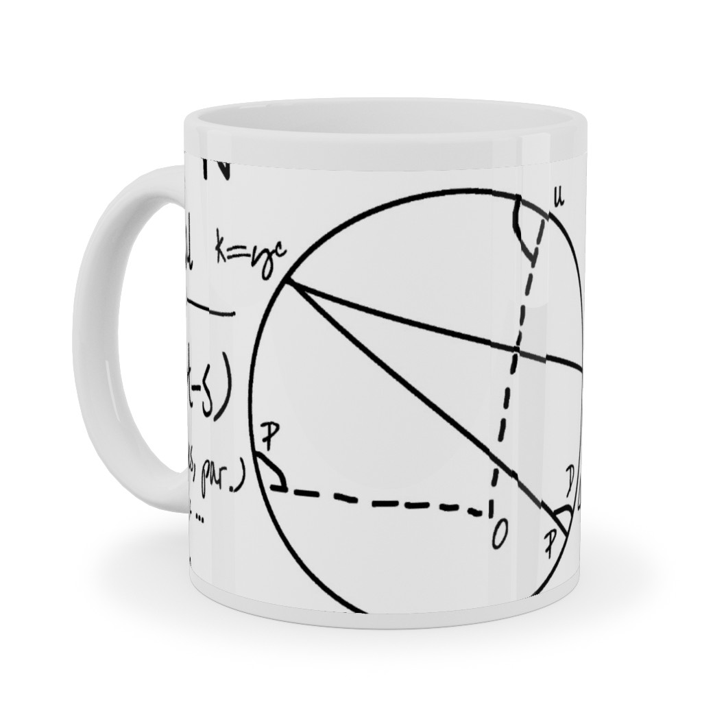 Common Equations Ceramic Mug, White, , 11oz, White, White